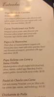 La Limena Grill menu