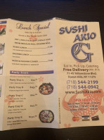 Sushi Akio menu
