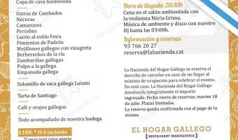 El Hogar Gallego menu