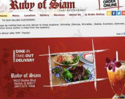 Ruby Of Siam Skokie food