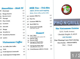 Phở Chú Hải Pho N Grill In Illinois menu