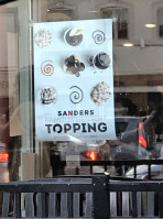 Sanders Chocolate Ice Cream Shops menu