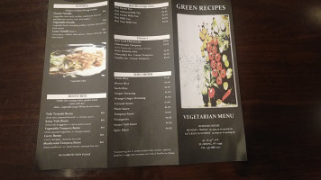 Green Recipes menu