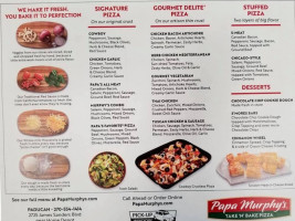 Papa Murphy's Take N' Bake Pizza menu