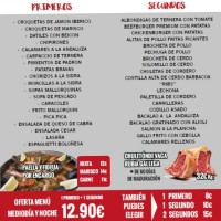 Amapola menu
