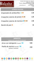 Balcobo menu