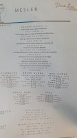Mesler Kitchen Lounge menu