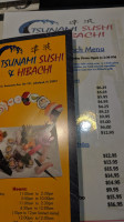 Tsunami Sushi Hibachi menu