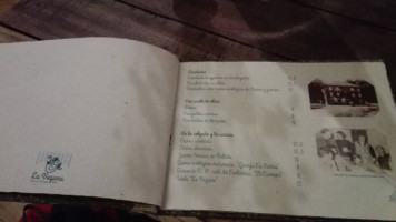 La Vegana Casa De Comidas 1932 menu