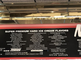 Nick Charlaps Ice Cream menu
