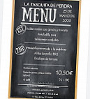 La Tasquita De Pereira menu