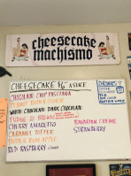 Cheesecake Machismo menu
