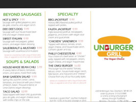 Unburger Grill food