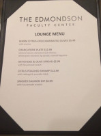 Edmondson Faculty Center menu