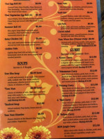 Thai Number 9 menu