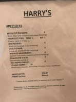 Harry's menu