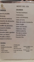 Casa Patricio menu