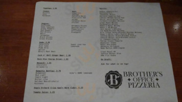 Brothers Office Pizzeria menu