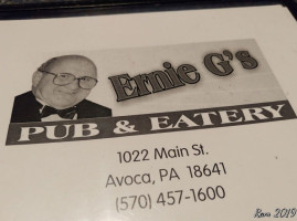 Ernie G's Pub Eatery food