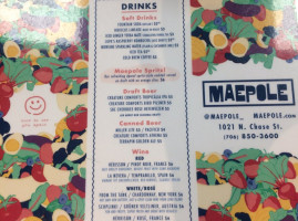 Maepole menu