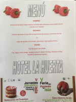 La Huerta Asador menu