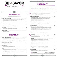 Sip Savor Cocktail Eats inside