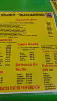 Taqueria Jarrito Mixe menu
