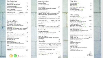 The Last Post, Restaurant, Bar Catering Service menu