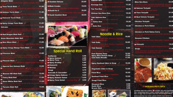 Zen Japanese Grill Sushi menu