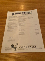 Whistle Britches Dallas menu