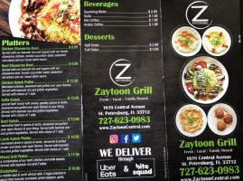 Zaytoon Grill menu