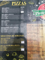 Pizza Planet menu