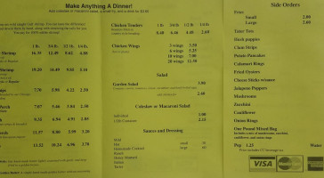 South Side Shrimp menu