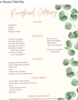 Riverbend Chapel Weddings Events menu
