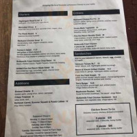 Backyard menu