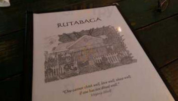 Rutabaga Café menu
