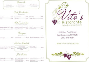 Vito's menu