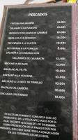 La Huerta menu
