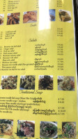 Asian Burmese Restaraunt menu