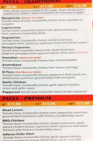Vinnys Pizza Pasta Ribs menu