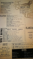 Barceloneta menu