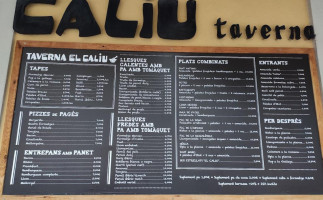 Taverna El Caliu (no Reservem menu