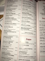 Bella Via Bar And Restaurant menu