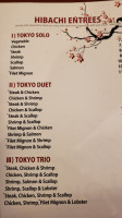 Tokyo Hibachi Express menu