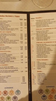 Casa Miro menu