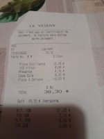 Le Vesuve menu