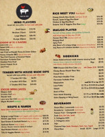 Maejoo menu
