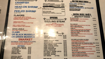 Artist Crawfish Express menu