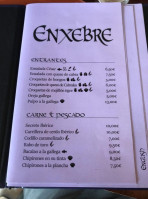 Enxebre menu