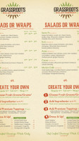 Grassroots Salad Company menu